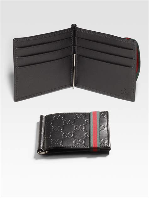 gucci wallet money clip|gucci men's wallet clearance.